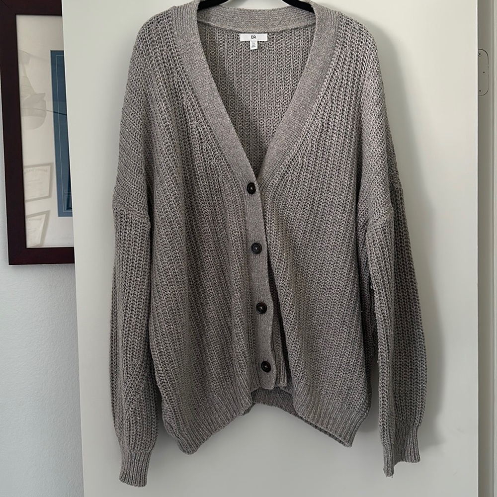 BP / Cardigan Sweater Button Front V Neck Size 2X